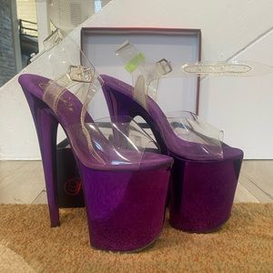 Pleasers - purple chrome